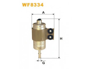 WIX FILTERS WF8334 kuro filtras 
 Degalų tiekimo sistema -> Kuro filtras/korpusas
16900S84G01