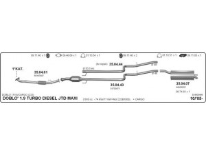 IMASAF 524000446 išmetimo sistema 
 Išmetimo sistema -> Išmetimo sistema, visa