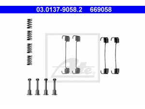 ATE 03.0137-9058.2 priedų komplektas, stovėjimo stabdžių trinkelės 
 Stabdžių sistema -> Rankinis stabdys
34 41 9 064 266