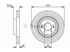 BOSCH 0 986 479 V16 stabdžių diskas 
 Stabdžių sistema -> Diskinis stabdys -> Stabdžių diskas
517122M000