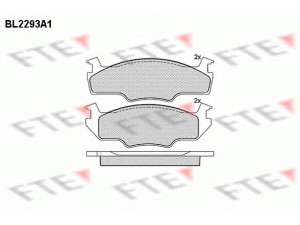 FTE BL2293A1 stabdžių trinkelių rinkinys, diskinis stabdys 
 Techninės priežiūros dalys -> Papildomas remontas
321 698 151 B