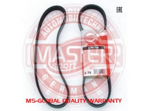 MASTER-SPORT 6PK780-PCS-MS V formos rumbuoti diržai 
 Techninės priežiūros dalys -> Techninės priežiūros intervalai
038903137M, 9008091198, 9936620780