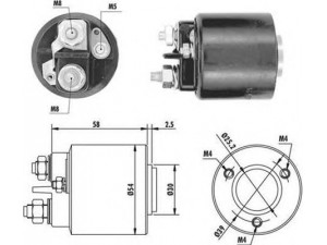 MAGNETI MARELLI 940113050059 solenoidinis jungiklis, starteris