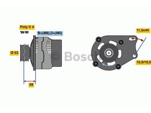 BOSCH 0 986 080 540 kintamosios srovės generatorius 
 Elektros įranga -> Kint. sr. generatorius/dalys -> Kintamosios srovės generatorius
46800158