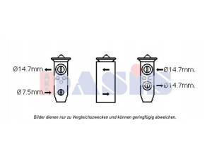 AKS DASIS 840267N išsiplėtimo vožtuvas, oro kondicionavimas 
 Oro kondicionavimas -> Vožtuvai
976263L000