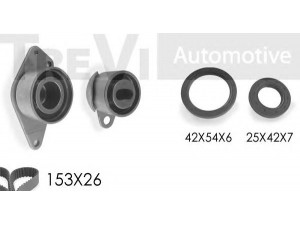 TREVI AUTOMOTIVE KD1172S paskirstymo diržo komplektas 
 Techninės priežiūros dalys -> Papildomas remontas
