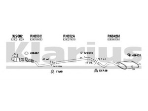 KLARIUS 720918U išmetimo sistema 
 Išmetimo sistema -> Išmetimo sistema, visa