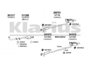 KLARIUS 820067E išmetimo sistema 
 Išmetimo sistema -> Išmetimo sistema, visa