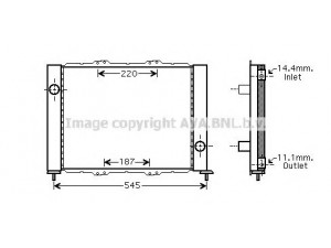 AVA QUALITY COOLING RTM388 aušintuvo modulis 
 Aušinimo sistema -> Aušinimo modulis
8200116110, 8200742598