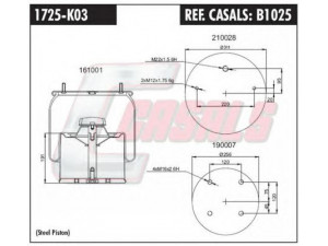 CASALS B1025 dėklas, pneumatinė pakaba 
 Pakaba -> Pneumatinė pakaba
166252, MLF7105