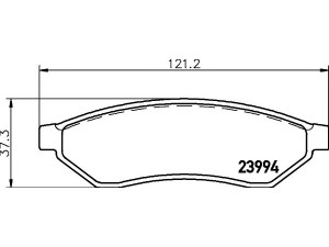 HELLA PAGID 8DB 355 011-671 stabdžių trinkelių rinkinys, diskinis stabdys 
 Techninės priežiūros dalys -> Papildomas remontas
96496763