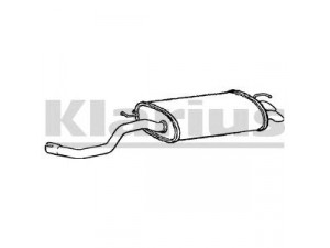 KLARIUS 220906 galinis duslintuvas 
 Išmetimo sistema -> Duslintuvas
1J6253609BA, 1J6253609J, 1J6253609S