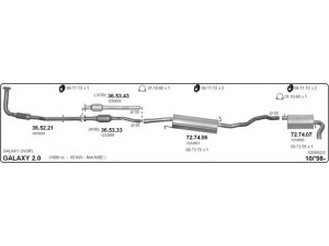 IMASAF 525000212 išmetimo sistema 
 Išmetimo sistema -> Išmetimo sistema, visa