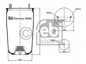 FEBI BILSTEIN 39996 dėklas, pneumatinė pakaba
05.429.41.25.0