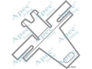 APEC braking KIT266 priedų komplektas, stabdžių trinkelė 
 Stabdžių sistema -> Būgninis stabdys -> Dalys/priedai