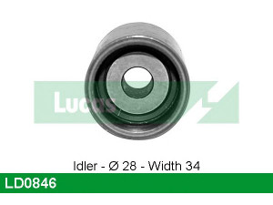 LUCAS ENGINE DRIVE LD0846 įtempiklio skriemulys, paskirstymo diržas
