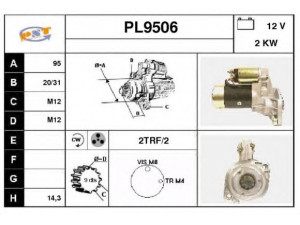 SNRA PL9506 starteris
S1241A, S1259, S1384, S1384B