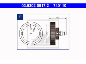 ATE 03.9302-0917.2 alsuoklio vamzdelis