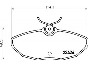 HELLA 8DB 355 018-561 stabdžių trinkelių rinkinys, diskinis stabdys 
 Techninės priežiūros dalys -> Papildomas remontas
1W4Z2200AA, 4W4Z2200AA, XW4Z2200AA