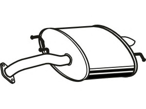 FENNO P3151 galinis duslintuvas 
 Išmetimo sistema -> Duslintuvas
28700-2F601