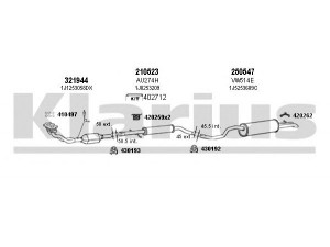 KLARIUS 930828E išmetimo sistema 
 Išmetimo sistema -> Išmetimo sistema, visa