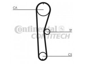 CONTITECH CT824 paskirstymo diržas 
 Techninės priežiūros dalys -> Papildomas remontas
1276163E00, 13028KA020, 13028KA021