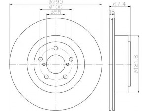 MINTEX MDC1876 stabdžių diskas 
 Stabdžių sistema -> Diskinis stabdys -> Stabdžių diskas
26700AE030, 26700AE070, 26700AE080