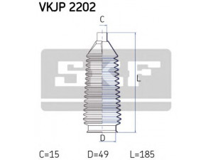 SKF VKJP 2202 gofruotoji membrana, vairavimas 
 Vairavimas -> Gofruotoji membrana/sandarinimai
6160070