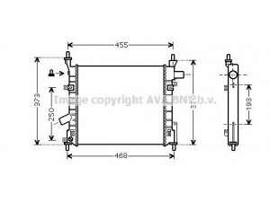 AVA QUALITY COOLING FDA2372 radiatorius, variklio aušinimas