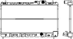 SAKURA  Automotive 1090-0101 radiatorius, variklio aušinimas