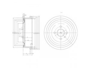 DELPHI BF103 stabdžių būgnas 
 Stabdžių sistema -> Būgninis stabdys -> Stabdžių būgnas
568056, 90135264, 568038, 568051