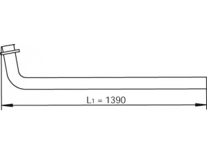 DINEX 47290 išleidimo kolektorius 
 Išmetimo sistema -> Išmetimo vamzdžiai
81.15204.5873