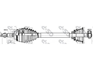 GSP 250160 kardaninis velenas 
 Ratų pavara -> Kardaninis velenas
7700111916, 7700115197, 7711135207