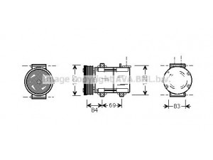 AVA QUALITY COOLING FDK167 kompresorius, oro kondicionierius 
 Oro kondicionavimas -> Kompresorius/dalys
4502836, 4681621, 4979391, YC1H19D629AA