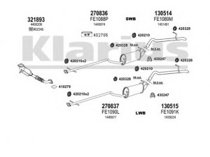 KLARIUS 362133E išmetimo sistema 
 Išmetimo sistema -> Išmetimo sistema, visa