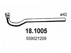 ASSO 18.1005 išleidimo kolektorius 
 Išmetimo sistema -> Išmetimo vamzdžiai
559021209, 6559021209