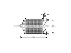AVA QUALITY COOLING FT4280 tarpinis suslėgto oro aušintuvas, kompresorius 
 Variklis -> Oro tiekimas -> Įkrovos agregatas (turbo/superįkrova) -> Tarpinis suslėgto oro aušintuvas
46836770, 51733052, 46836770, 51733052