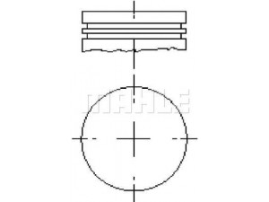 MAHLE ORIGINAL S45000 stūmoklis
