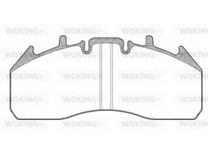WOKING JSA 13573.10 stabdžių trinkelių rinkinys, diskinis stabdys 
 Techninės priežiūros dalys -> Papildomas remontas
20568711, 21024701, 5001864363