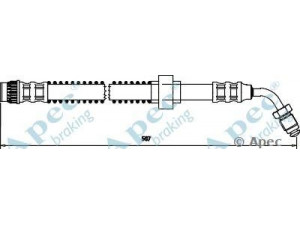 APEC braking HOS3672 stabdžių žarnelė
9111645, 8200057460, 8200673551