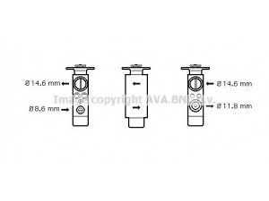 AVA QUALITY COOLING JR1046 išsiplėtimo vožtuvas, oro kondicionavimas 
 Oro kondicionavimas -> Vožtuvai
CCC3778, 0351.0002, 3510002