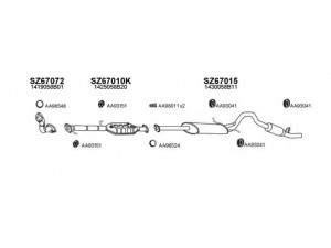 VENEPORTE 670031 išmetimo sistema 
 Išmetimo sistema -> Išmetimo sistema, visa