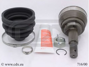 CDX 716/00 jungčių komplektas, kardaninis velenas 
 Ratų pavara -> Sujungimai/komplektas
