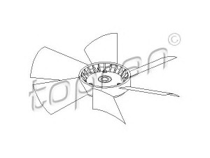 TOPRAN 401 468 ventiliatoriaus ratas, variklio aušinimas 
 Aušinimo sistema -> Radiatoriaus ventiliatorius
601 200 03 23
