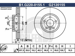 GALFER B1.G220-0155.1 stabdžių diskas 
 Dviratė transporto priemonės -> Stabdžių sistema -> Stabdžių diskai / priedai
4246 H9, 4249 L4, 1316323080, 4246 H8