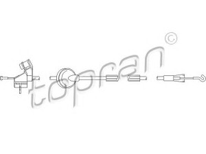 TOPRAN 113 432 kabelis, durų atlaisvinimas 
 Užrakinimo sistema -> Rankenėlės
1K4 839 086, 1K4 839 086A, 1K4 839 086D