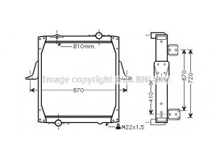 AVA QUALITY COOLING RE2068 radiatorius, variklio aušinimas 
 Aušinimo sistema -> Radiatorius/alyvos aušintuvas -> Radiatorius/dalys
5010315656