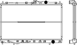 SAKURA  Automotive 2112-1201 radiatorius, variklio aušinimas