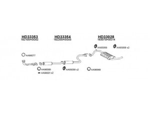 VENEPORTE 330004 išmetimo sistema