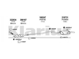 KLARIUS 630757E išmetimo sistema 
 Išmetimo sistema -> Išmetimo sistema, visa